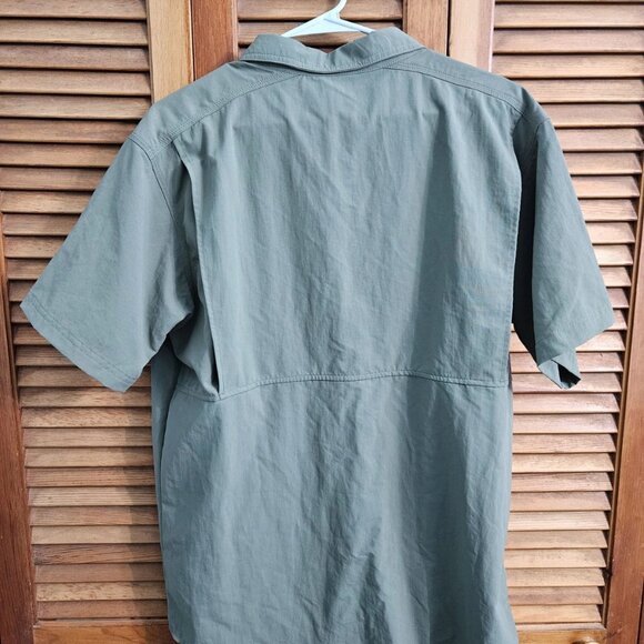 Men's Columbia Size Large Outdoor Green Fishing Shirt - Picture 3 of 4